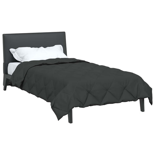 Vidaxl vol jaar dekbed antraciet 200 x 140 cm microfiber