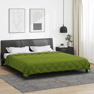 Vidaxl vol jaar dekbed groen 200 x 200 cm microfiber