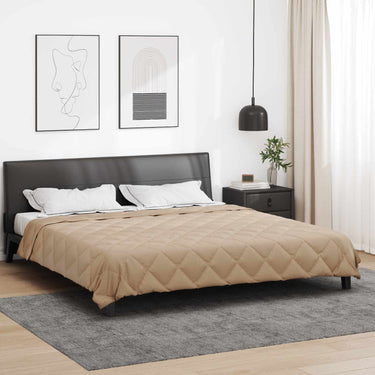 Vidaxl vol jaar dekbed taupe 220 x 260 cm microfiber