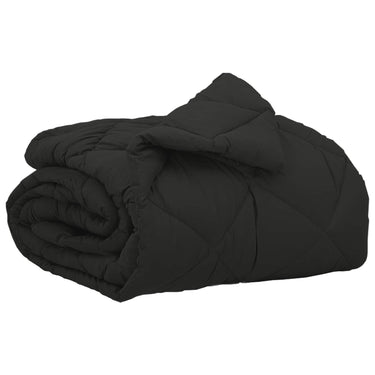 Vidaxl vol jaar dekbed zwart 200 x 135 cm microfiber