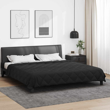 Vidaxl vol jaar dekbed zwart 220 x 260 cm microfiber