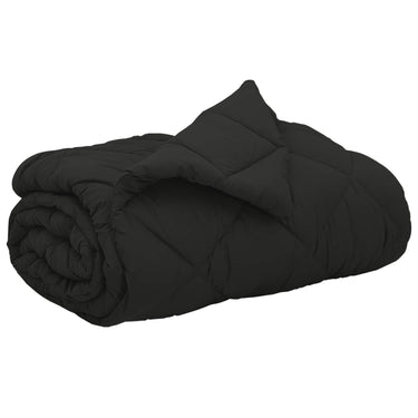 Vidaxl vol jaar dekbed zwart 220 x 260 cm microfiber