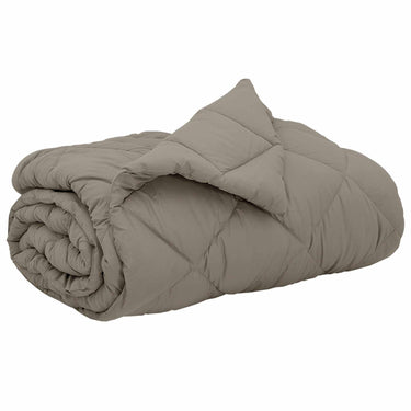 Vidaxl vol jaar dekbed lichtgrijs 220 x 200 cm microfiber