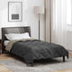 Vidaxl vol jaar dekbed lichtgrijs en antraciet 220 x 155 cm microfiber