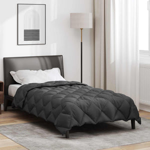 Vidaxl winter dekbed antraciet 200 x 140 cm microfiber