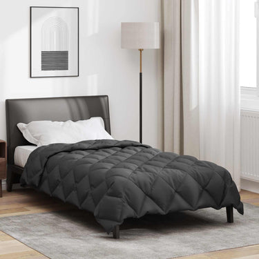 Vidaxl winter dekbed antraciet 220 x 155 cm microfiber