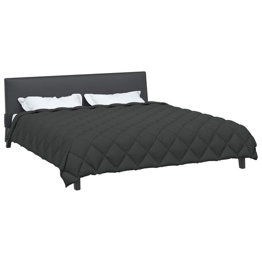 Vidaxl winter dekbed antraciet 240 x 260 cm microfiber