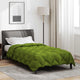 Vidaxl winter dekbed groen 200 x 135 cm microfiber