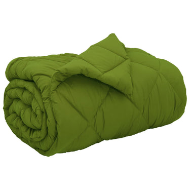 Vidaxl winter dekbed groen 200 x 135 cm microfiber