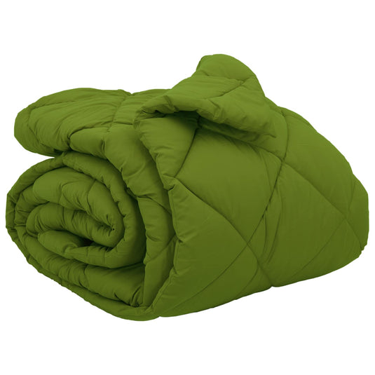 Vidaxl winter dekbed groen 240 x 200 cm microfiber