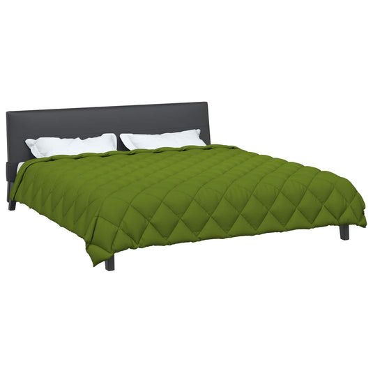 Vidaxl winter dekbed groen 240 x 200 cm microfiber
