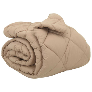 Vidaxl winter dekbed taupe 220 x 240 cm microfiber