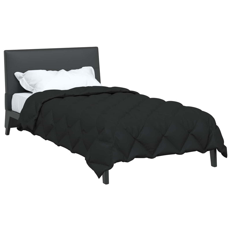 Afbeelding laden in galerijviewer, Vidaxl winter dekbed zwart 200 x 135 cm microfiber
