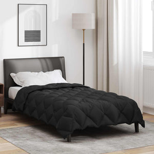 Vidaxl winter dekbed zwart 220 x 135 cm microfiber