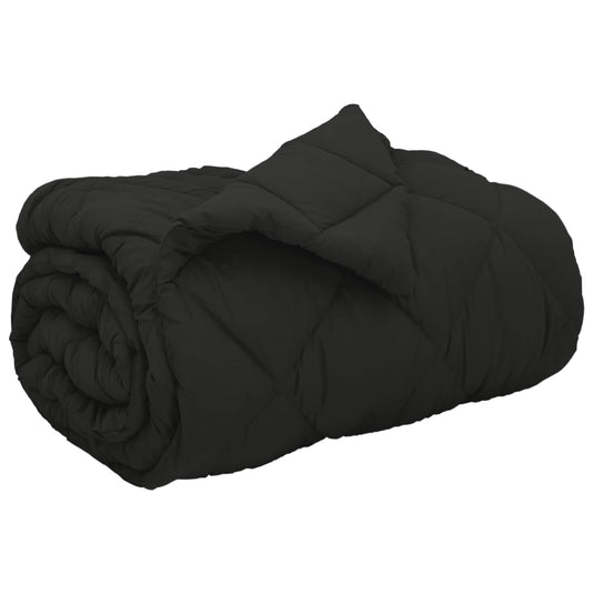 Vidaxl winter dekbed zwart 220 x 135 cm microfiber