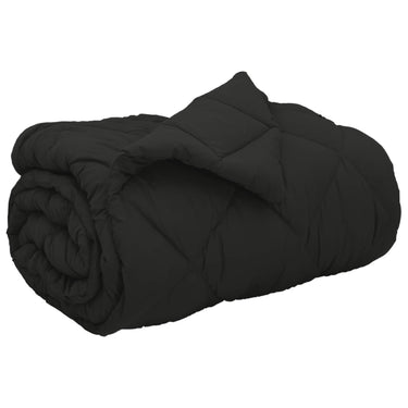Vidaxl winter dekbed zwart 220 x 140 cm microfiber