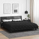 Vidaxl winter dekbed zwart 220 x 240 cm microfiber