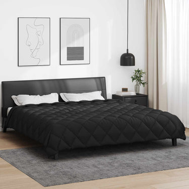 Vidaxl winter dekbed zwart 240 x 260 cm microfiber