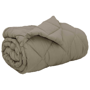 Vidaxl winter dekbed lichtgrijs 220 x 135 cm microfiber