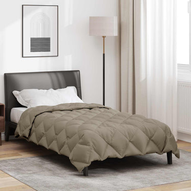 Vidaxl winter dekbed lichtgrijs 220 x 155 cm microfiber