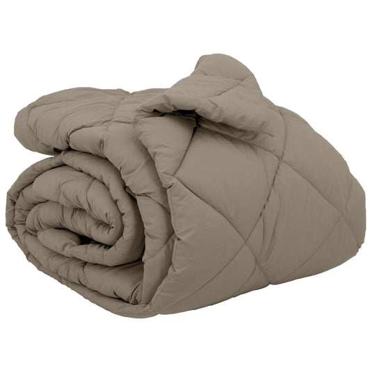 Vidaxl winter dekbed lichtgrijs 220 x 200 cm microfiber