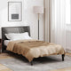 Vidaxl zomer dekbed goud 200 x 155 cm satijn en microfiber