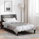 Vidaxl zomer dekbed zilver 200 x 135 cm satijn en microfiber