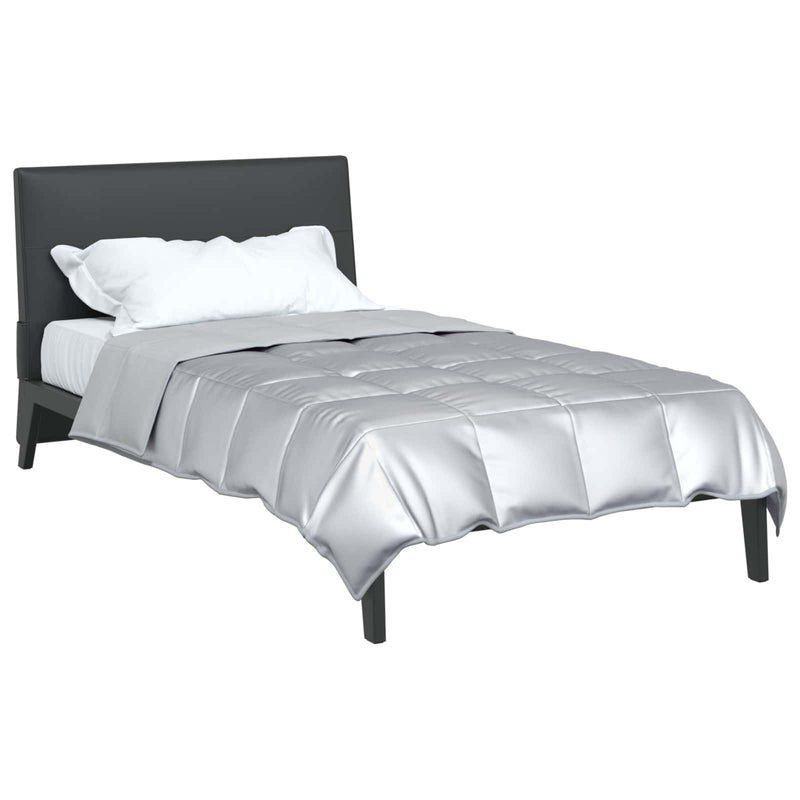 ギャラリービューアに画像をロードする, Vidaxl vol jaar dekbed zilver 220 x 140 cm satijn en microfiber
