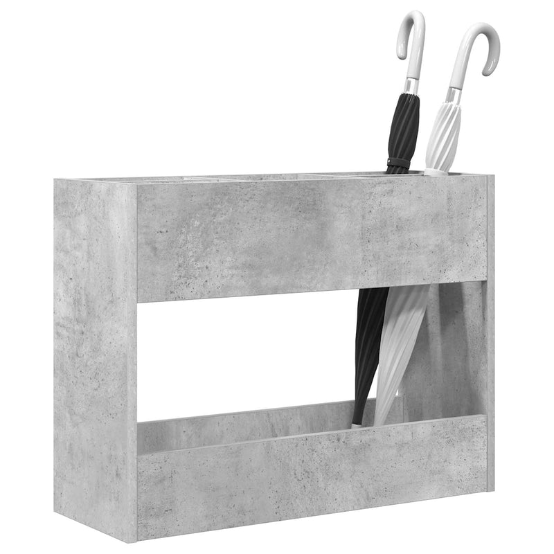 Afbeelding laden in galerijviewer, Vidaxl paraplu standaard beton grijs 65 x 24 x 50 cm bewerkt hout
