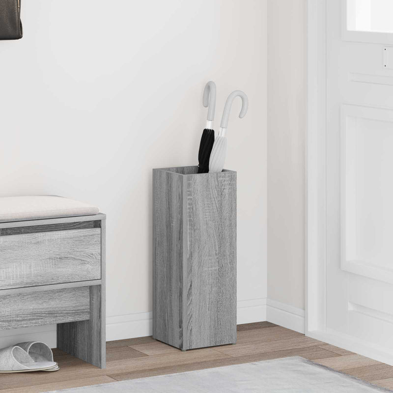 Afbeelding laden in galerijviewer, Vidaxl paraplu standaard grijs sonoma 20 x 20 x 55,5 cm bewerkt hout
