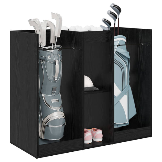 Vidaxl golfkast effen zwart eiken 102 x 45 x 85,5 cm