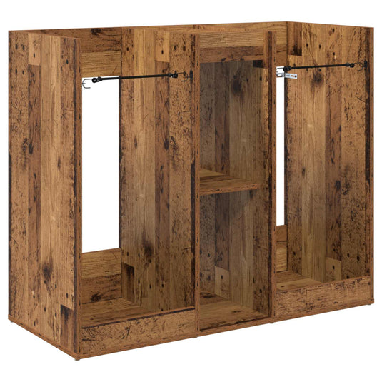 Vidaxl golfkast effen oudhout 102 x 45 x 85,5 cm