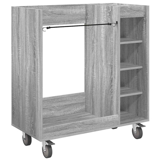 Vidaxl golfkast met wiel effen grijs sonoma 90 x 45 x 98 cm