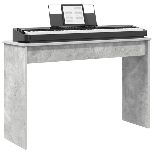 Vidaxl keyboardstand beton grijs 100 x 32 x 64 cm bewerkt hout