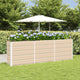Vidaxl plantenbak ivoor 160 x 40 x 75 cm staal