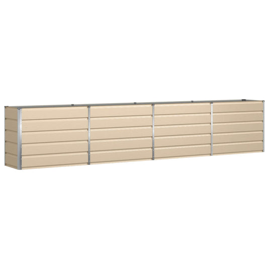 Vidaxl plantenbak ivoor 480 x 50 x 45 cm gegalvaniseerd staal