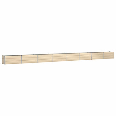 Vidaxl plantenbak ivoor 480 x 50 x 45 cm gegalvaniseerd staal