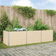 Vidaxl plantenbak ivoor 195 x 100 x 45 cm gegalvaniseerd staal