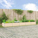 Vidaxl plantenbak ivoor 195 x 100 x 45 cm gegalvaniseerd staal