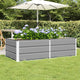 Vidaxl plantenbak lichtgrijs 160 x 80 x 45 cm staal