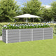 Vidaxl plantenbak lichtgrijs 240 x 80 x 75 cm staal