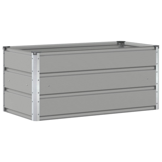 Vidaxl plantenbak lichtgrijs 100 x 50 x 45 cm gegalvaniseerd staal