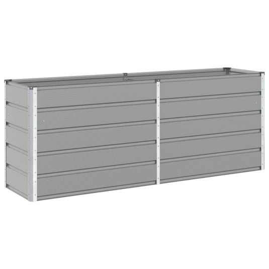 Vidaxl plantenbak lichtgrijs 480 x 50 x 45 cm gegalvaniseerd staal