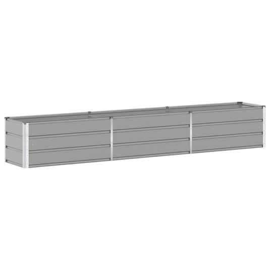 Vidaxl plantenbak lichtgrijs 480 x 50 x 45 cm gegalvaniseerd staal