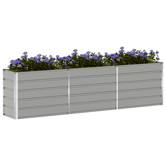 Vidaxl plantenbak lichtgrijs 480 x 50 x 45 cm gegalvaniseerd staal