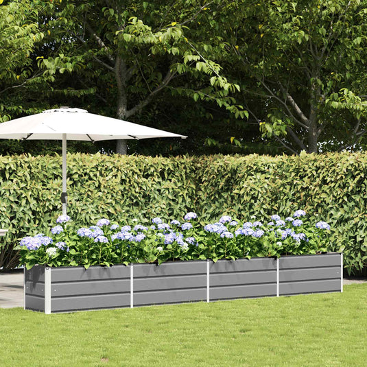 Vidaxl plantenbak lichtgrijs 480 x 50 x 45 cm gegalvaniseerd staal