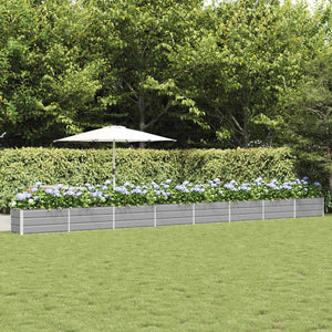 Vidaxl plantenbak lichtgrijs 480 x 50 x 45 cm gegalvaniseerd staal