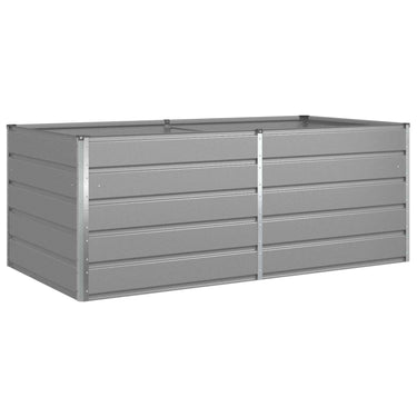 Vidaxl plantenbak lichtgrijs 195 x 100 x 45 cm gegalvaniseerd staal