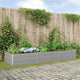 Vidaxl plantenbak lichtgrijs 195 x 100 x 45 cm gegalvaniseerd staal