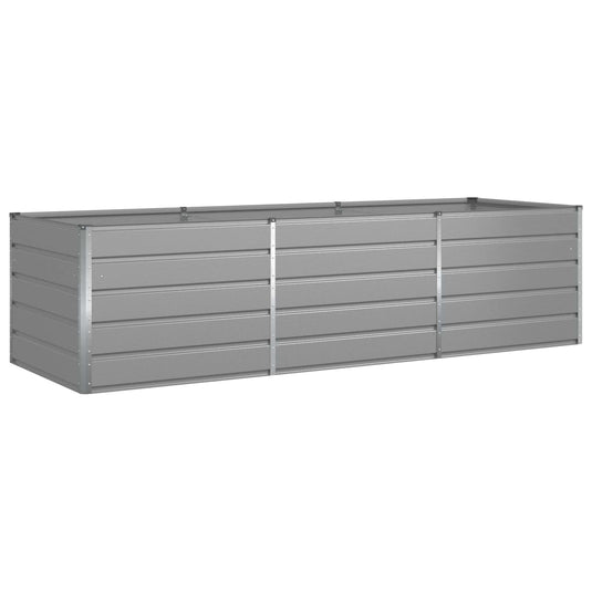 Vidaxl plantenbak lichtgrijs 195 x 100 x 45 cm gegalvaniseerd staal